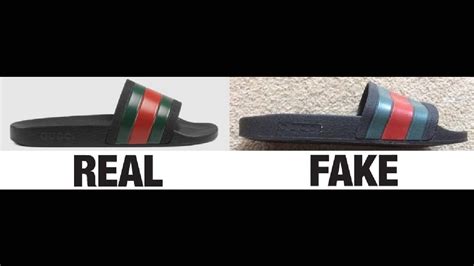 replica gucci web sandals|how to authenticate gucci slides.